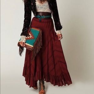Free People Victorian Eyelet Maxi Skirt